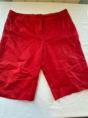 Worthington Bright Red Bermuda Shorts